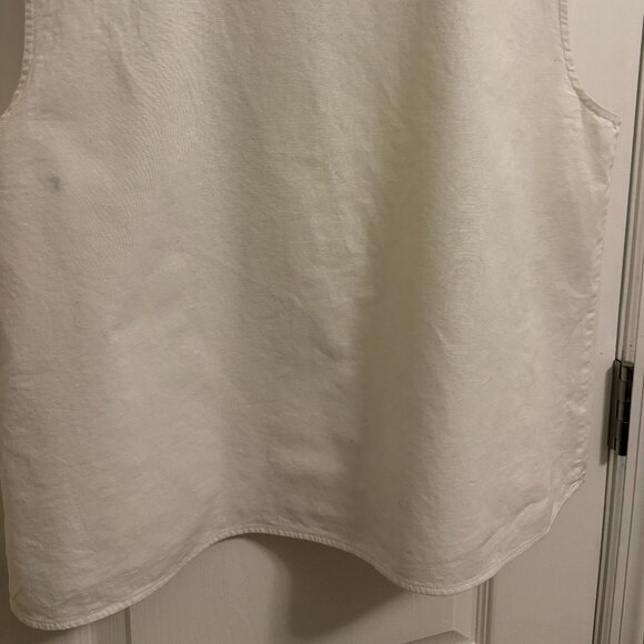 J. Crew Linen Vest Shirt - Size L - Picture 4 of 4